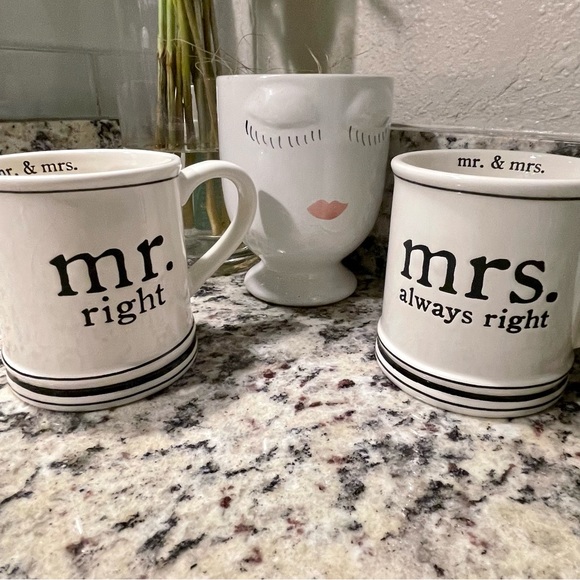 MUD PIE Mr. & Mrs. Coffee Mug Set - Picture 12 of 15